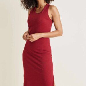 Venus Tank Maxi Dress S burgundy red